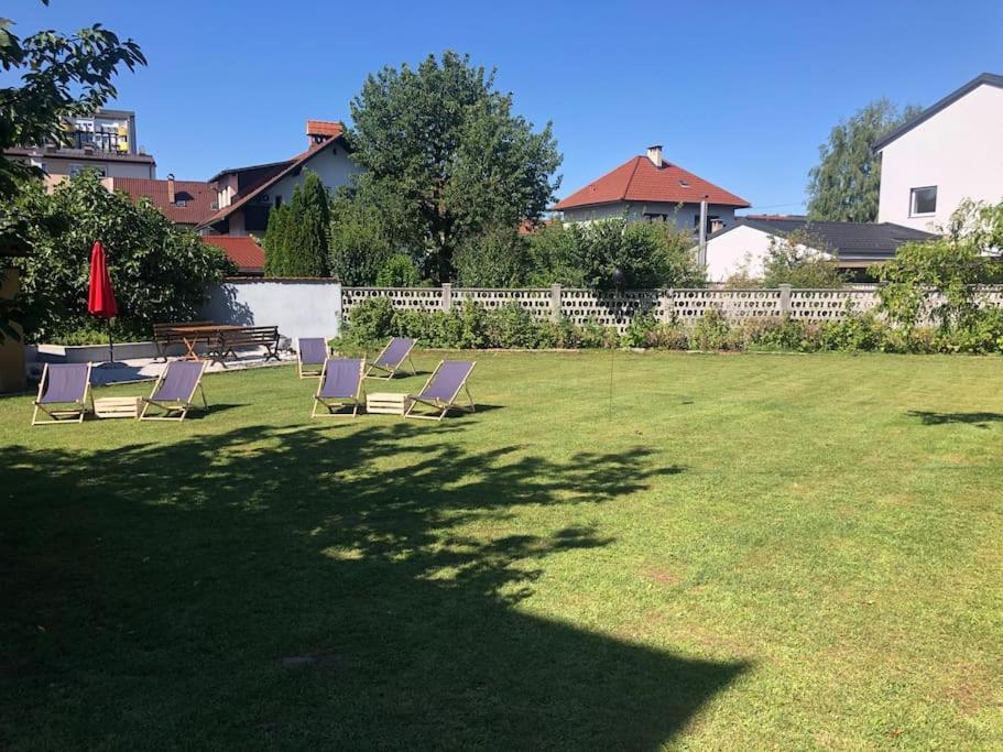 Huge Bbq Garden, Spacious Flat, Ac, Free Parking 4 Ljubljana Extérieur photo